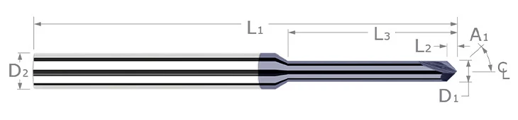 Chamfer Cutters-Pointed-Long Reach