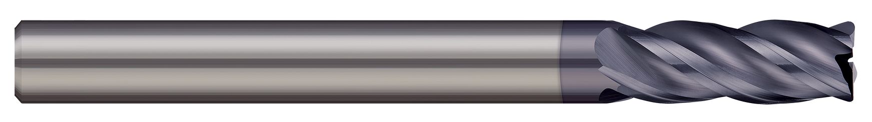 End Mills for Steels & High Temperature Alloys-Corner Radius-4 Flute-Variable Helix