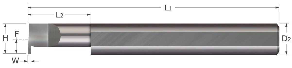 Standard-Grooving Tools-Retaining Ring-Square-Right Hand