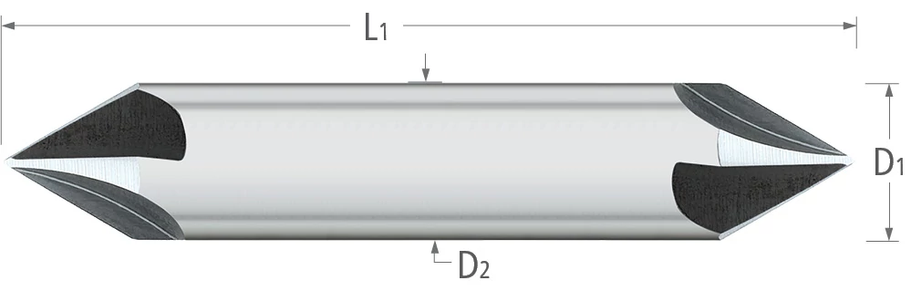 Countersinks-Carbide-4 Flute-Double-Ended