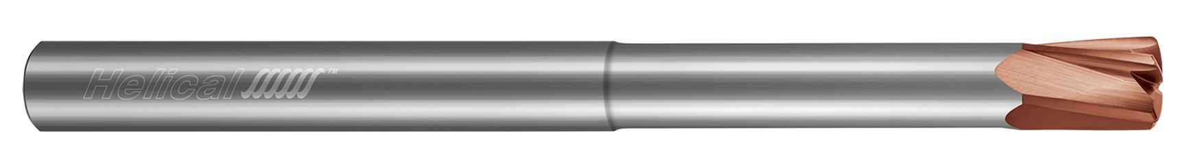 High Feed End Mills-Steels up to 45 Rc-Variable Pitch-Reduced Neck