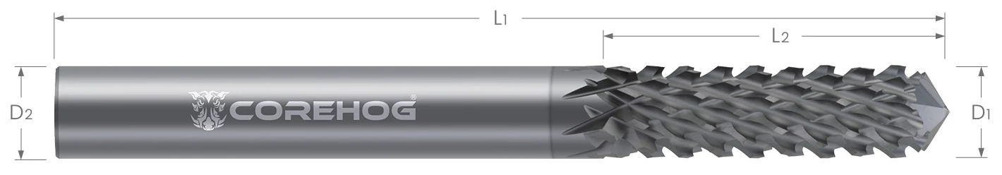CFRP MAX Router Bits-Drill Point Style-Upcut