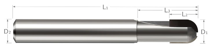 Diamond End Mills for Non-Ferrous Materials-PCD Diamond-Ball