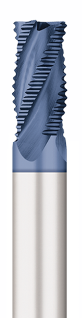 Commercial Rougher Carbide-Roughers-4 Flute-Corner Radius-40° Helix-Rougher/Finisher