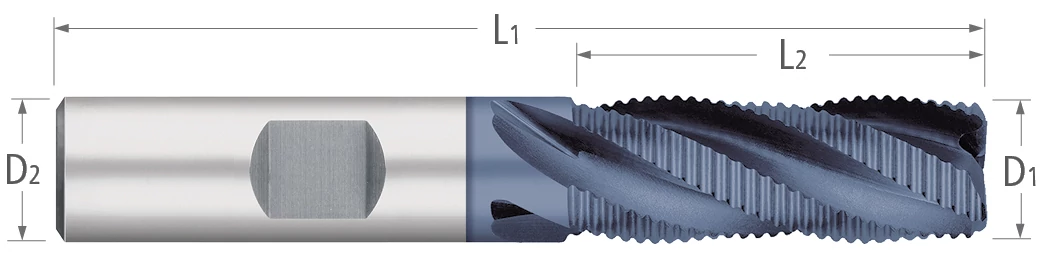 Cobalt-Roughers-Fine Pitch-30° Helix