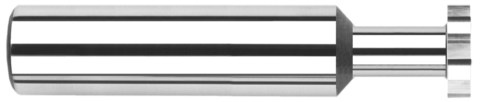0.1875" (3/16) Cutter DIA x 0.0180" Width x 0.1250" (1/8) Neck Length Carbide  Retaining Ring Keyseat Cutter, 6 Flutes