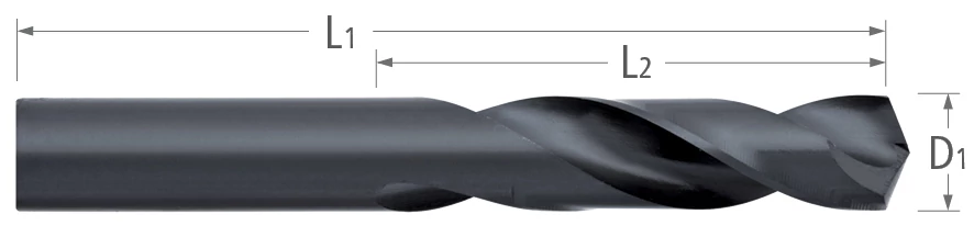 Drills-High Speed Steel-Stub Length-135° Split Point