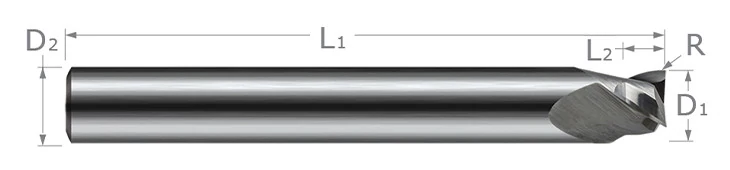 Picatinny Form Cutters-Picatinny Recoil Groove End Mills