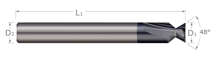 Dovetail Cutters-Parker Hannifin O-Ring Dovetail Cutters WITH Drop Hole Allowance