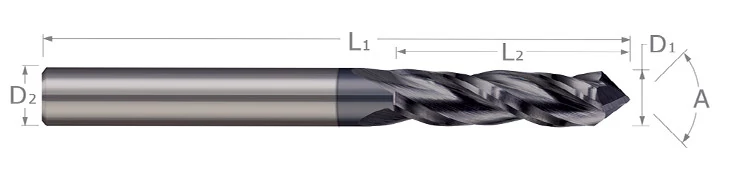 Drill/End Mills-Mill Style-3 Flute