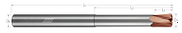 High Feed End Mills-Steels up to 45 Rc-Variable Pitch-Reduced Neck