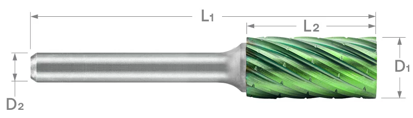 Next Generation-NG6 Double Cut Burs-SA-Cylinder Without End Cut