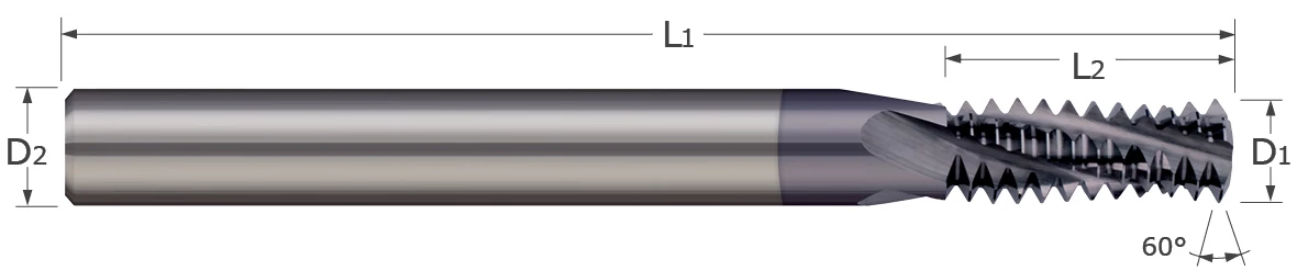 Thread Milling Cutters - Multi-Form - UN Threads