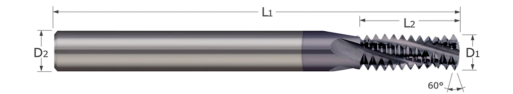 Thread Milling Cutters - Multi-Form - UN Threads