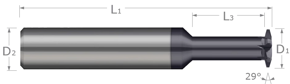 Thread Milling Cutters-Single Form-ACME