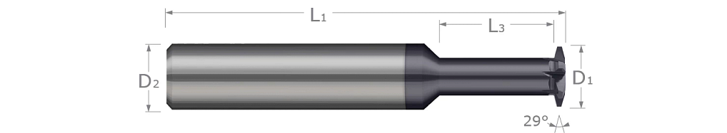 Thread Milling Cutters-Single Form-ACME