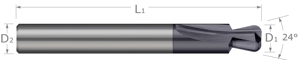 Dovetail Cutters-Parker Hannifin O-Ring Dovetail Cutters WITHOUT Drop Hole Allowance-Rougher