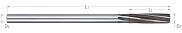 Reamers-High Speed Steel-Dowel Pin-Right Hand Spiral