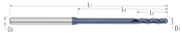 3 Flute-Ball-30° Helix-Long Reach, Long Flute
