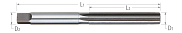 Reamers-High Speed Steel-Hand Reamers-Straight Flute