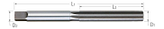 Reamers-High Speed Steel-Hand Reamers-Straight Flute