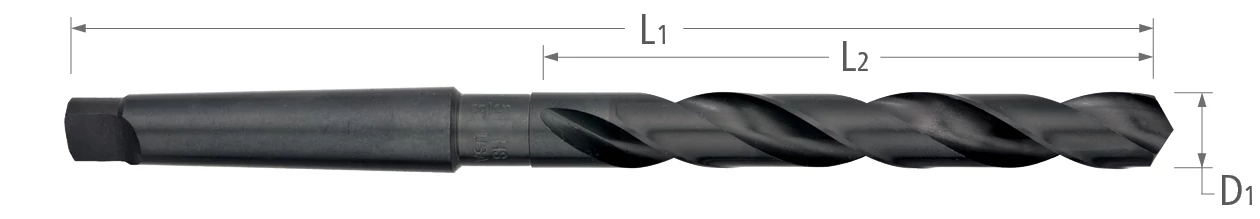 Drills-High Speed Steel-Taper Shank-118° Point