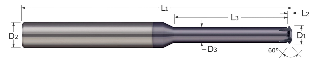 Thread Milling Single Form Thread Milling Cutters-Single Form-UN Threads