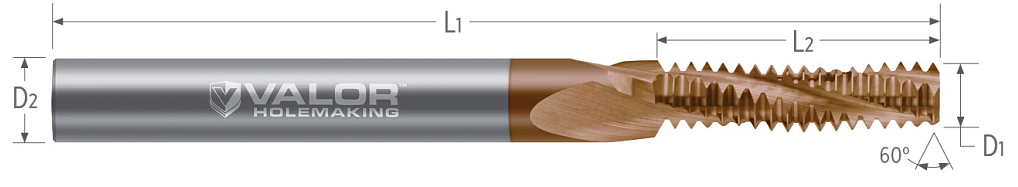 Thread Mills-Multi-Form-Metric Threads-Long Flute