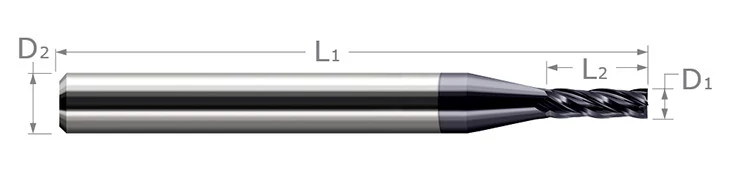 Miniature End Mills-Square-Stub & Standard