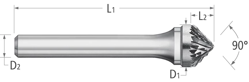 Burs-90° Included Angle-SK