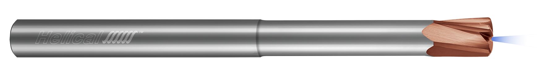 High Feed End Mills-Steels up to 45 Rc-Metric-Variable Pitch-Coolant Through-Reduced Neck