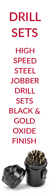 Drill Sets-High Speed Steel-Jobber Drill Sets-Black & Gold Oxide Finish
