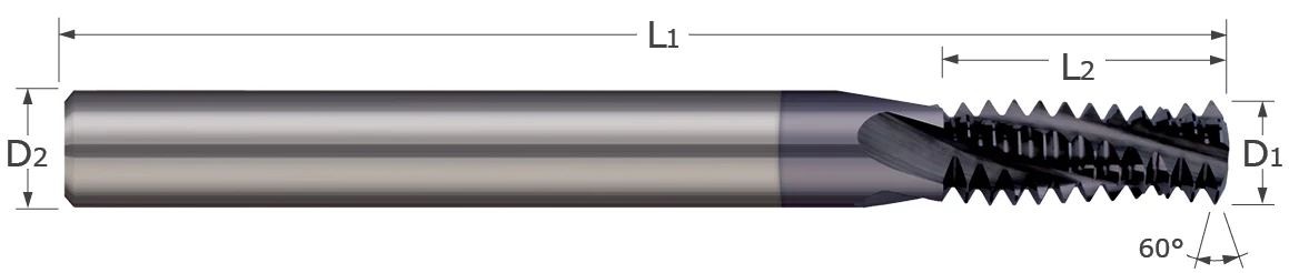 Thread Milling Cutters-Multi-Form-Metric Threads