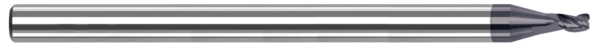 0.3230" Cutter DIA x 0.0930" (3/32) Radius x 0.3800" Length of Cut Carbide O-Ring Slotting End Mill, 3 Flutes, AlTiN Coated