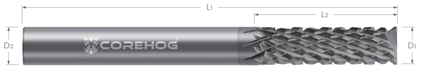 CFRP MAX Router Bits-End Mill Style-Upcut