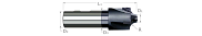 Corner Rounding End Mills-3 Flute-Flared-Carbide Tipped