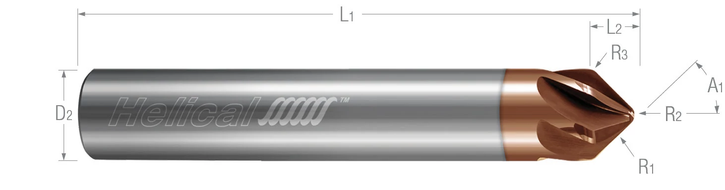 Multi-Axis Finishers - 6 Flute - Taper Form