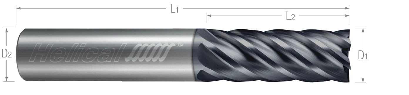 6 Flute-Square-Variable Pitch-For High Efficiency Milling