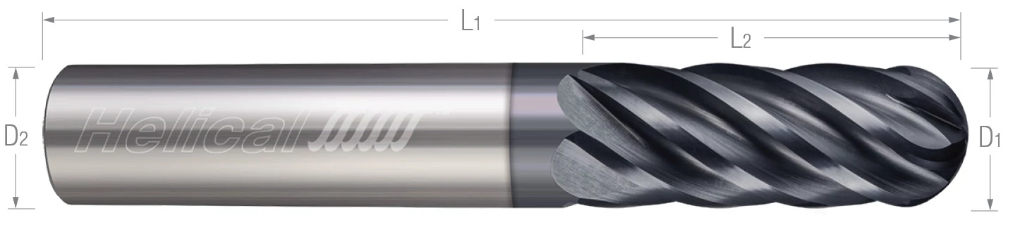 6 Flute-Ball-Variable Pitch-For High Efficiency Milling