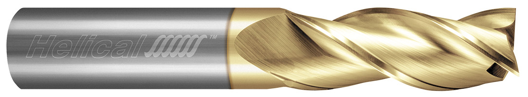 6.000 mm Cutter DIA x 6.000 mm Shank DIA x 9.000 mm Length of Cut x 63.000 mm Overall Length Carbide 35° Helix Square End Mill for Aluminum, 3 Flutes, ZPLUS Coated - (MH35AL-015-30600)
