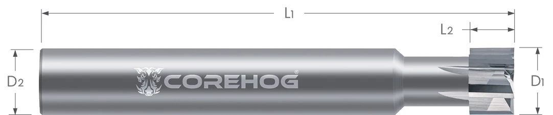 Rebating Cutters for Aluminum-Integrated Shank