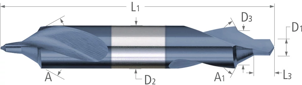 Combined Drill & Countersinks-High Speed Steel-Bell Type