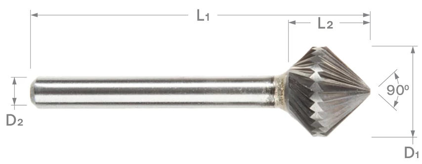Combination Burs-SK-Double Countersink 90°