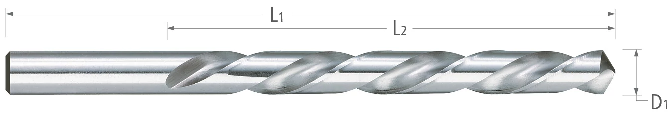 Drills-High Speed Steel-Jobber Length-118° Point-Left Hand Spiral-Bright Finish