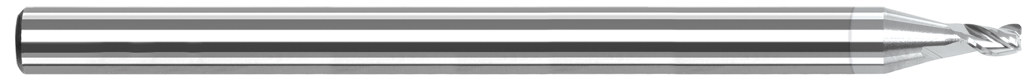 0.1150" Cutter DIA x 0.0310" (1/32) Radius x 0.1400" (9/64) Length of Cut Carbide O-Ring Slotting End Mill, 3 Flutes, TiB2 Coated