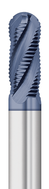 Commercial Rougher Carbide-Roughers-4 Flute-Square-30° Helix-Fine Pitch Rougher