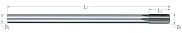Reamers-High Speed Steel-Expansion-Straight Flute