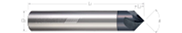 Chamfer Mills-Helical Flute-2 & 4 Flute-High Performance-Pointed