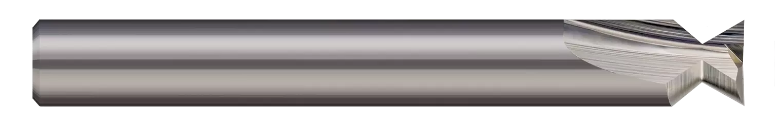 0.3000" Cutter DIA x 60° included Carbide Sight Groove Dovetail Cutter, 3 Flutes