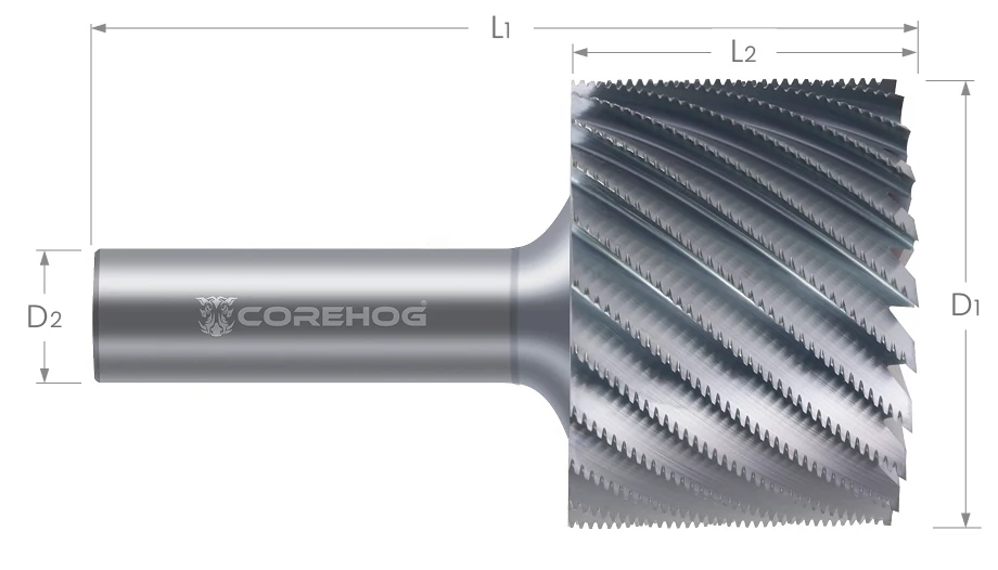 Roughing Core Tools-CoreHoggers-Square-Reduced Shank